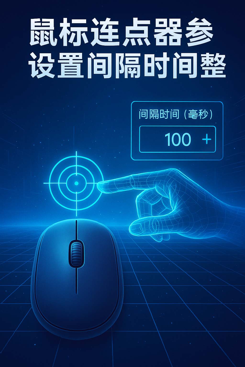 鼠标连点器参数设置间隔时间调整