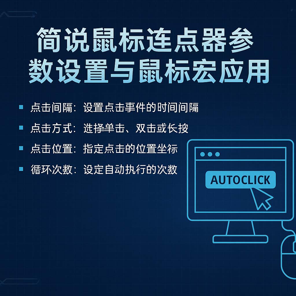 简说鼠标连点器参数设置与鼠标宏应用