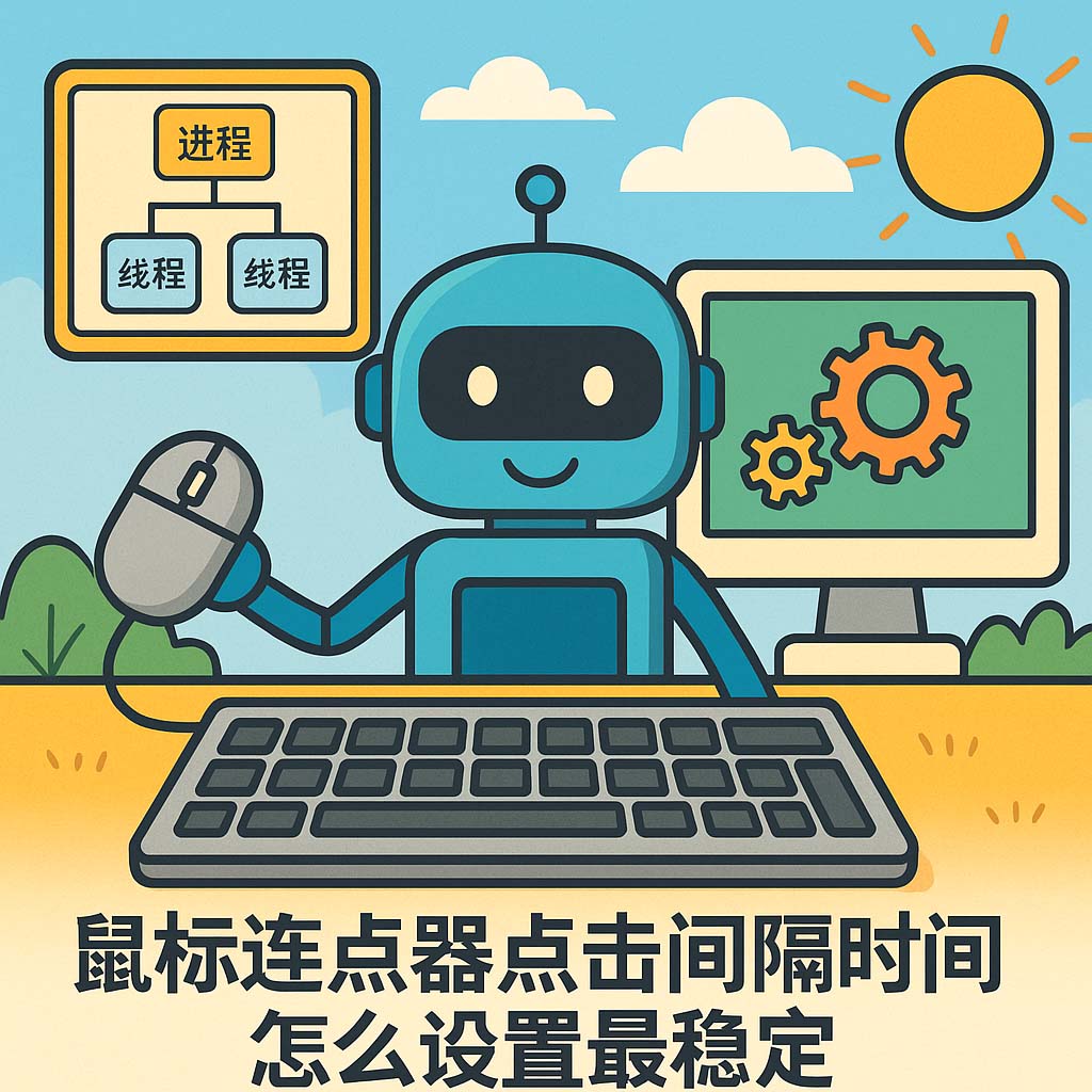 鼠标连点器点击间隔时间怎么设置最稳定
