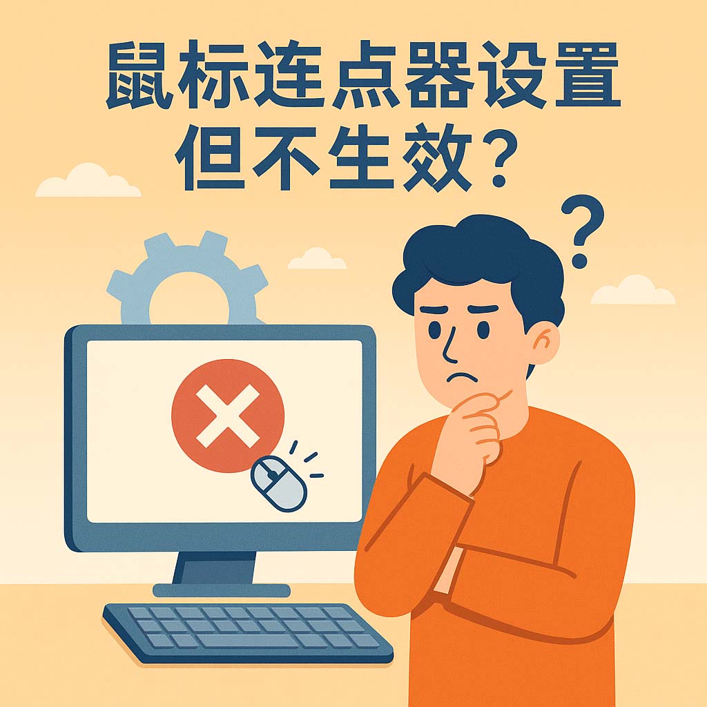 鼠标连点器设置好但不生效是什么问题
