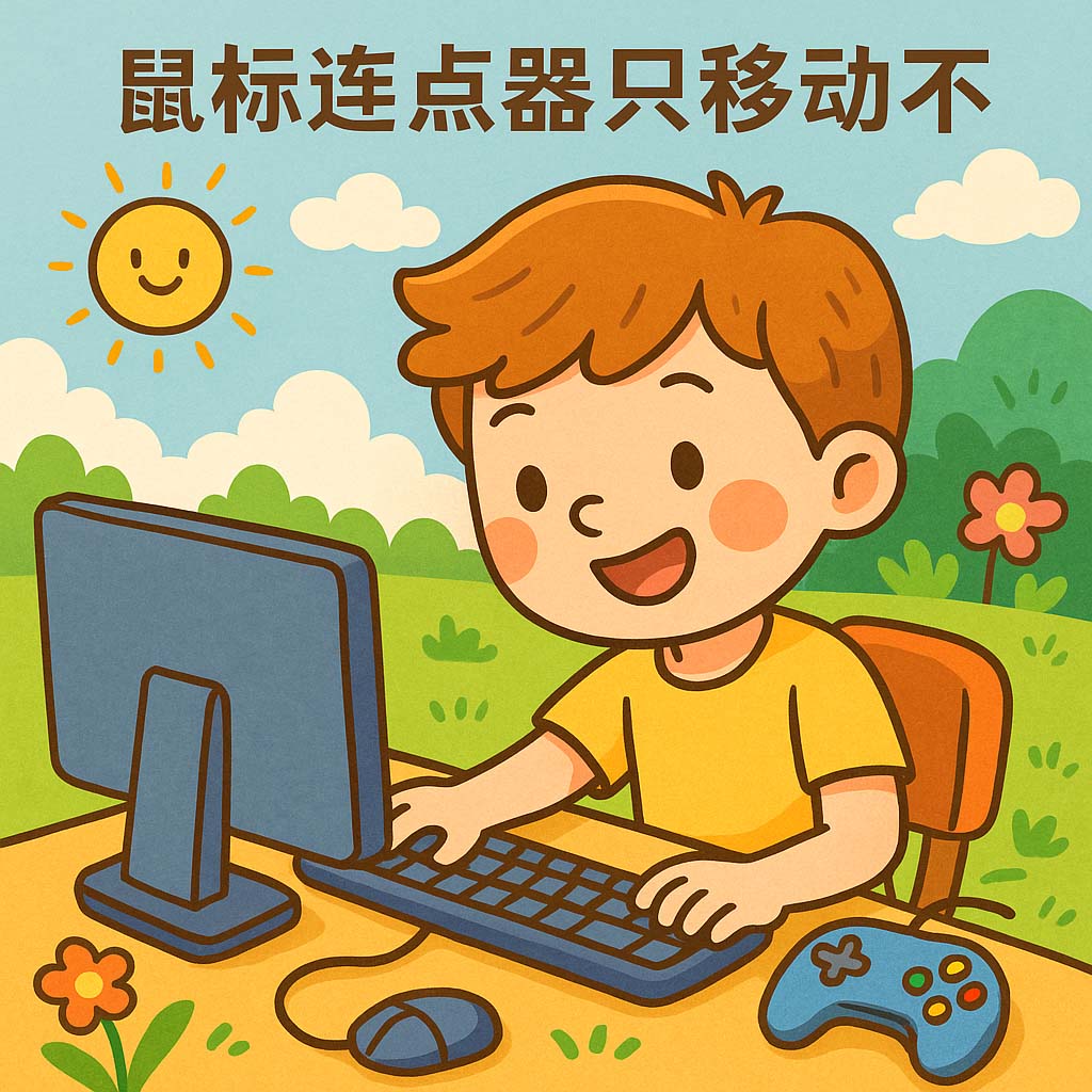 鼠标连点器只移动不点击的问题排查方法