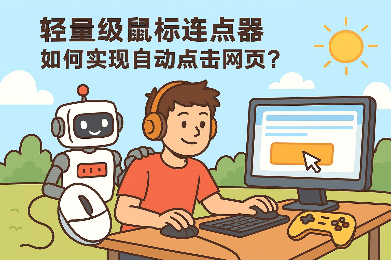 轻量级鼠标连点器如何实现自动点击网页?
