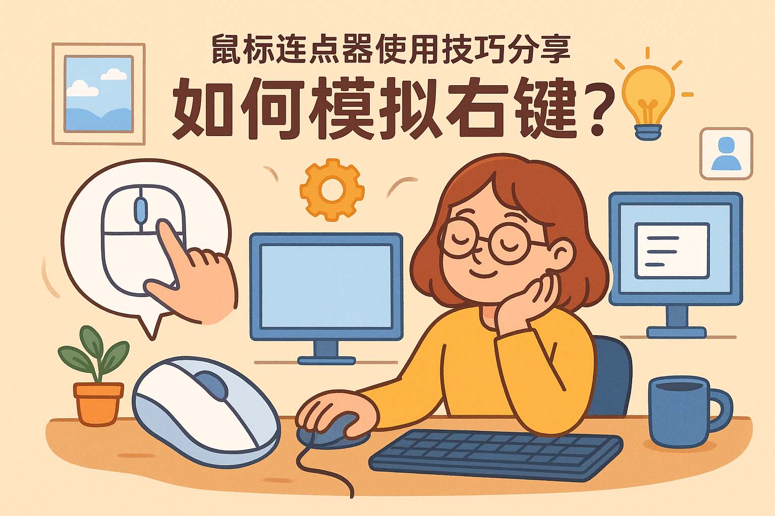 鼠标连点器使用技巧分享-如何模拟右键?