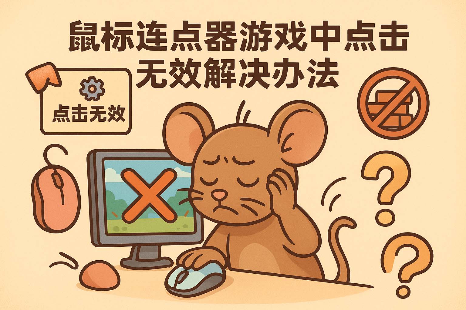 鼠标连点器游戏中点击无效解决办法