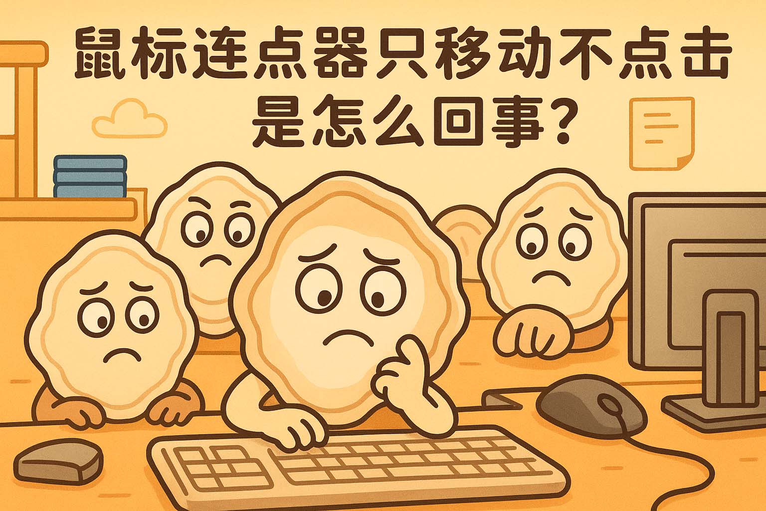 鼠标连点器只移动不点击是怎么回事?