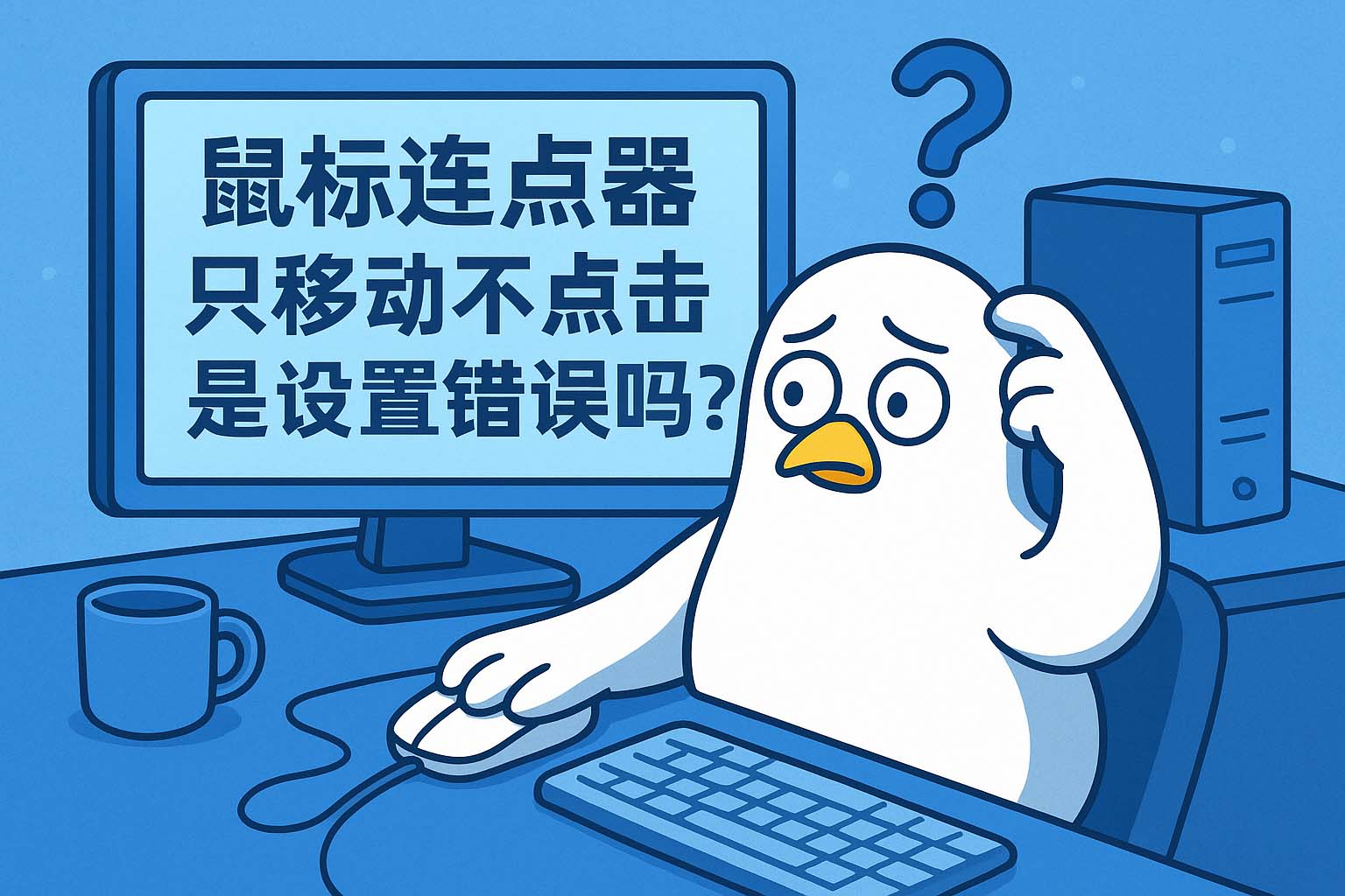 鼠标连点器只移动不点击是设置错误吗?