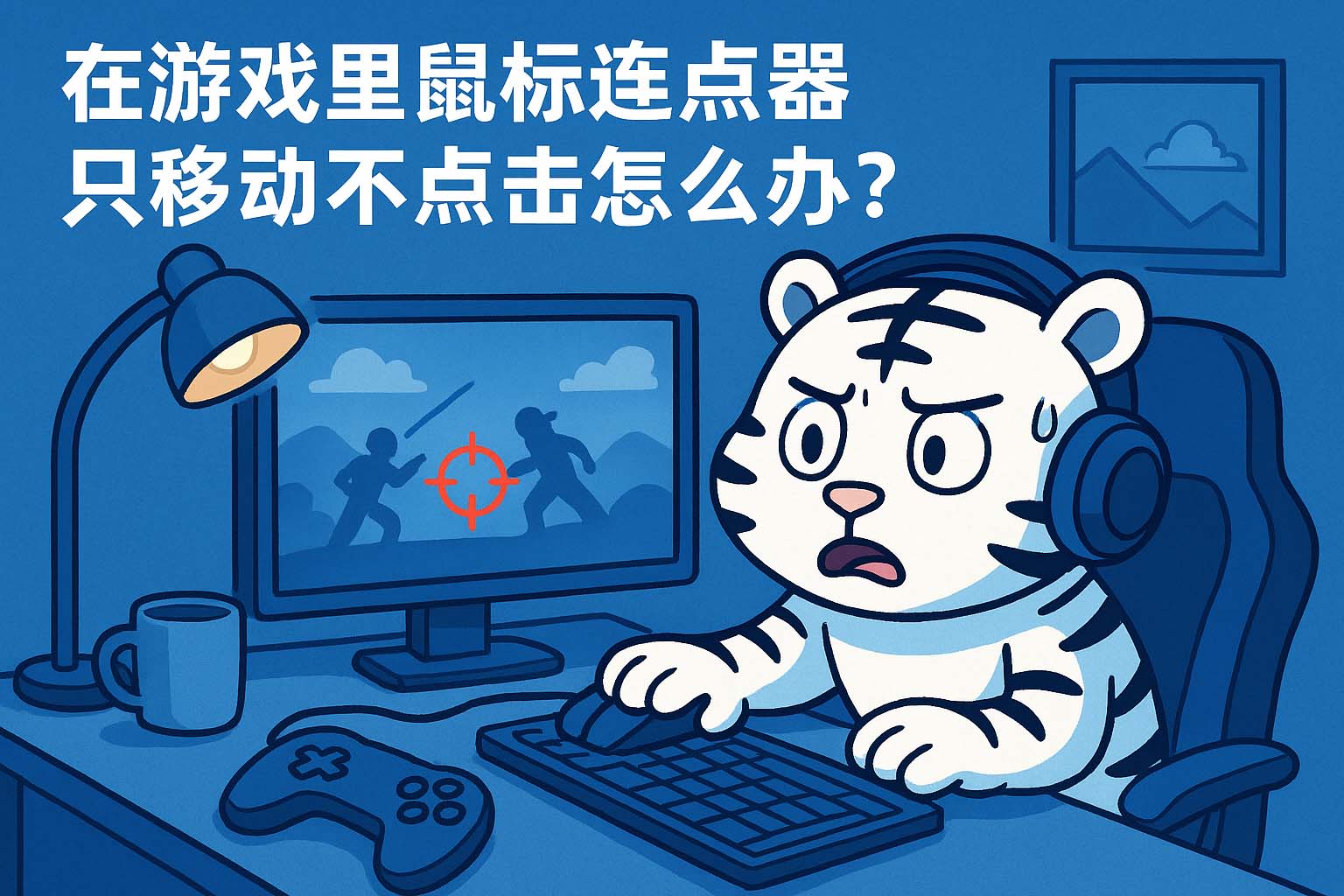 在游戏里鼠标连点器只移动不点击怎么办?