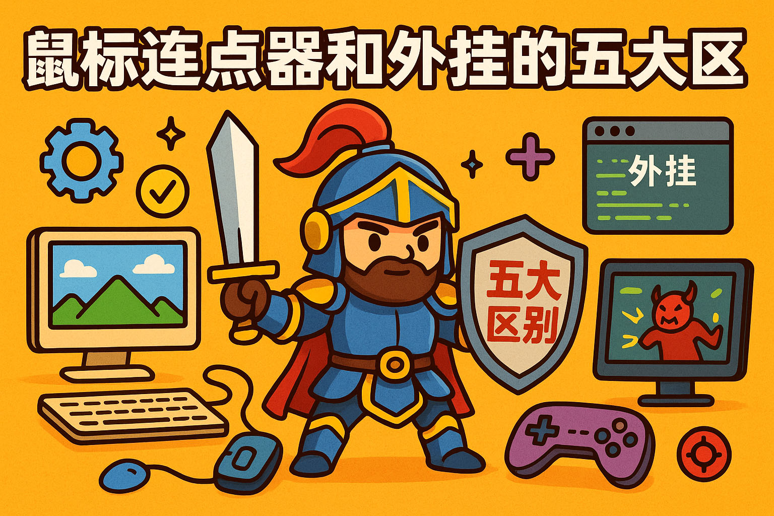 鼠标连点器和外挂的五大区别