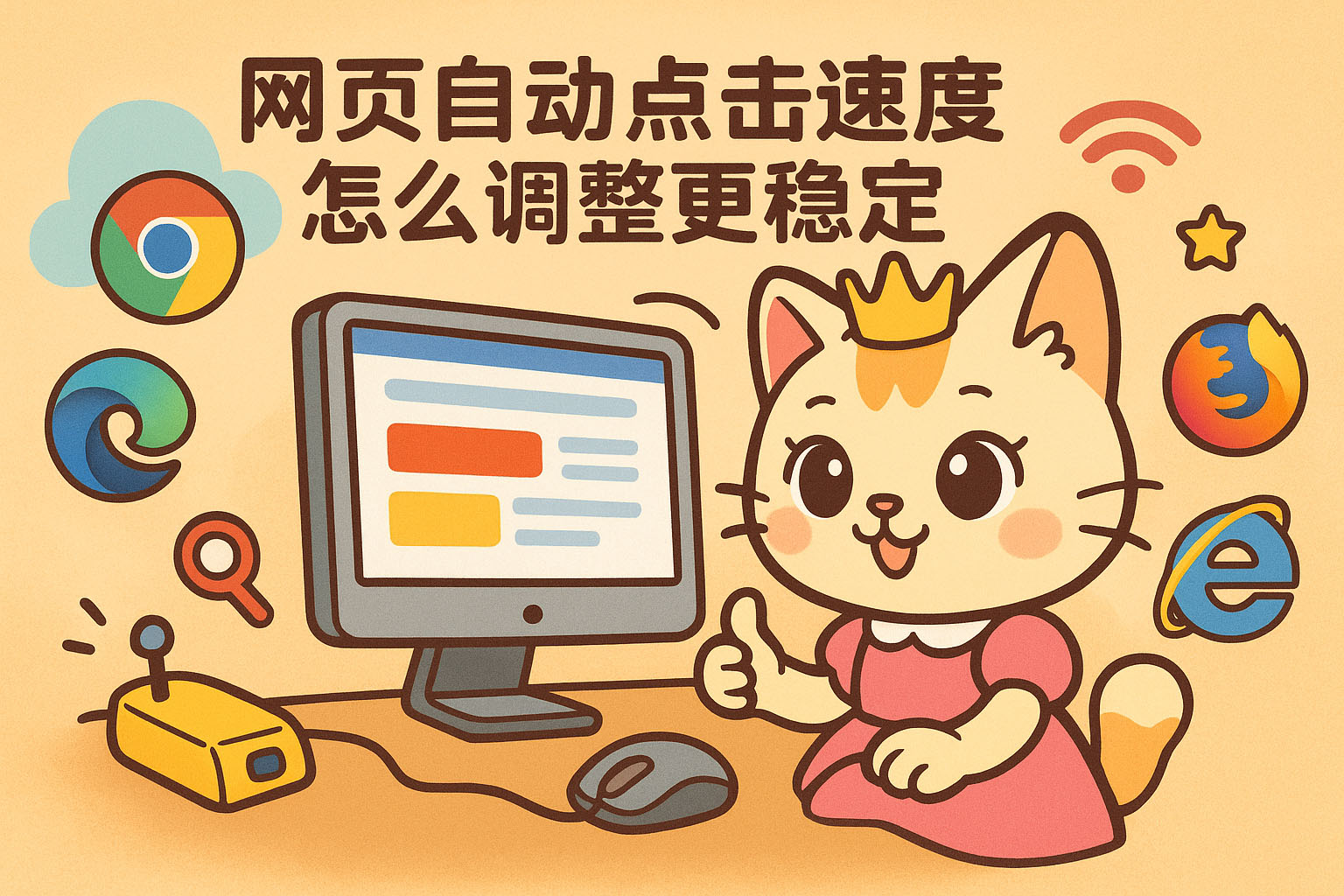 网页自动点击速度怎么调整更稳定
