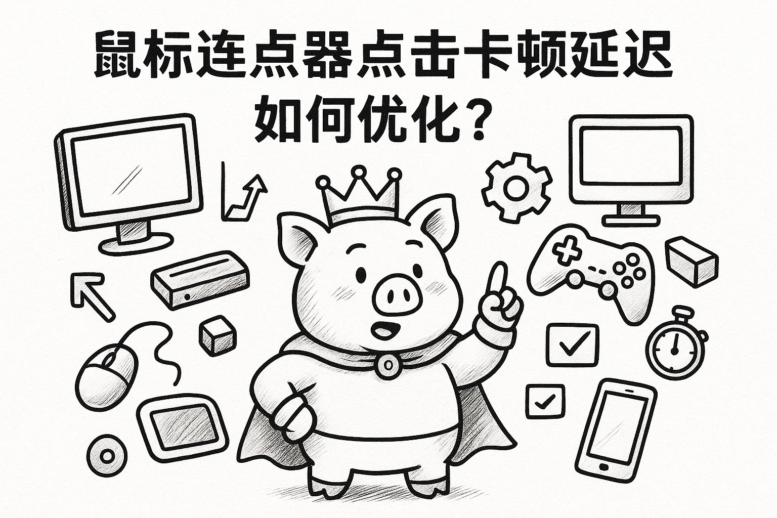 鼠标连点器点击卡顿延迟如何优化?
