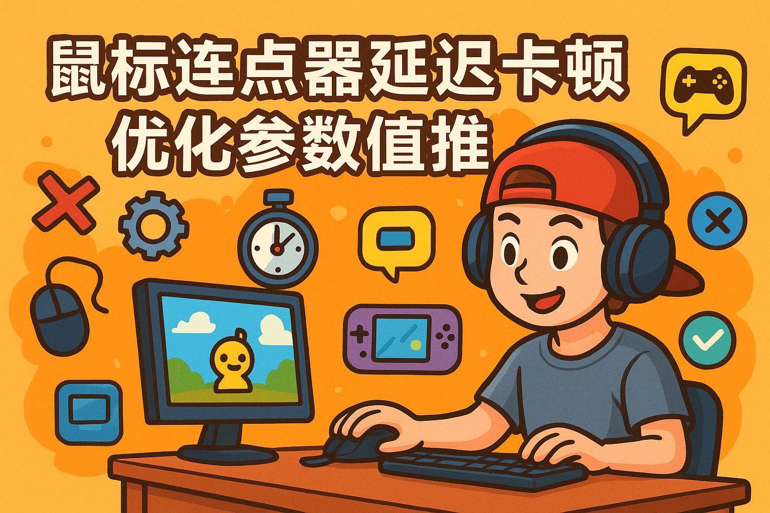 鼠标连点器延迟卡顿优化参数值推荐