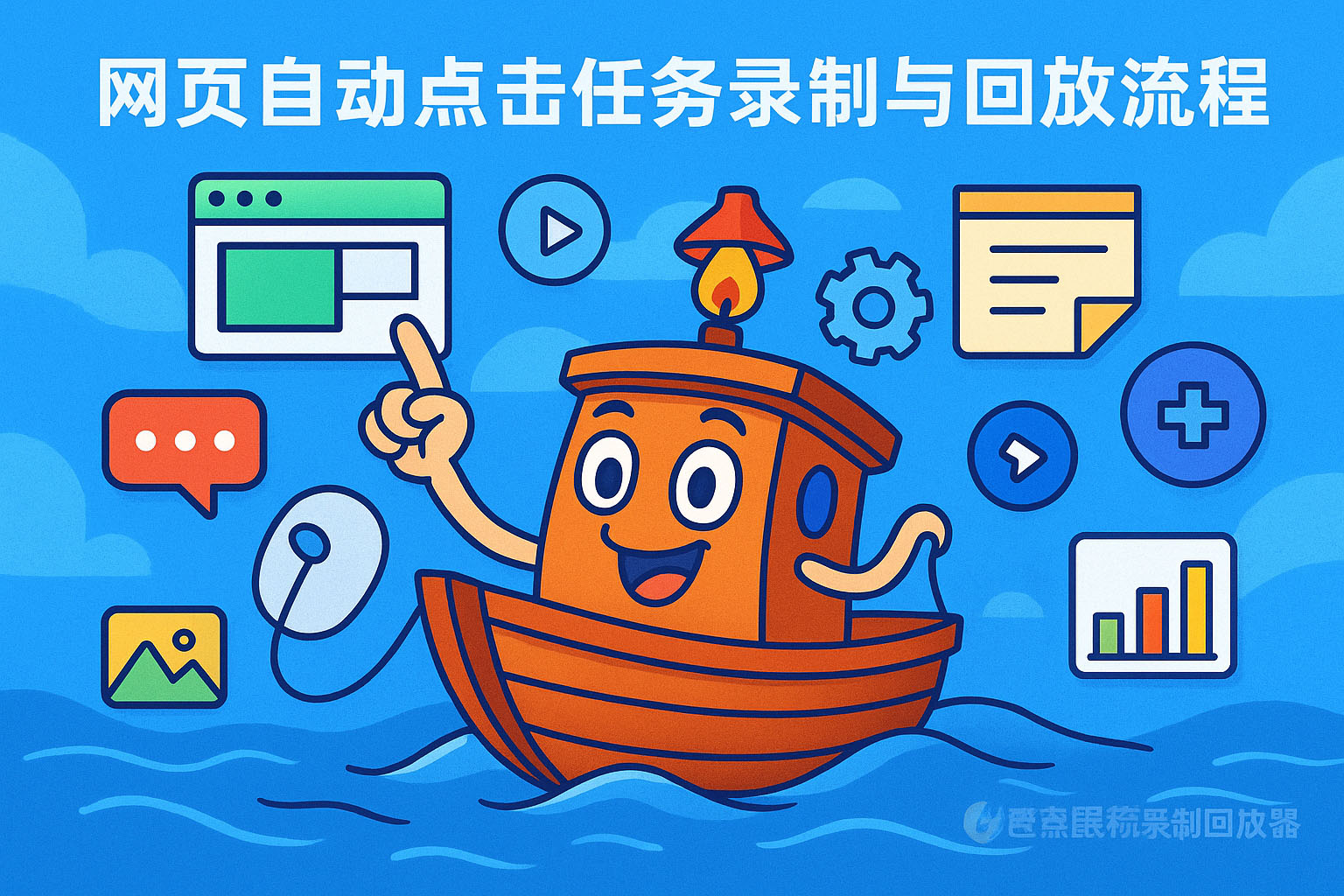 网页自动点击任务录制与回放流程