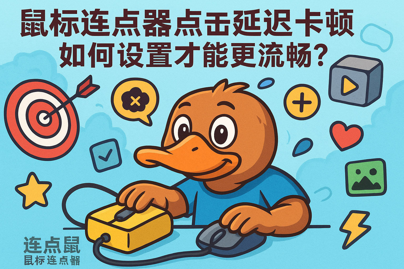 鼠标连点器点击延迟卡顿如何设置才能更流畅?