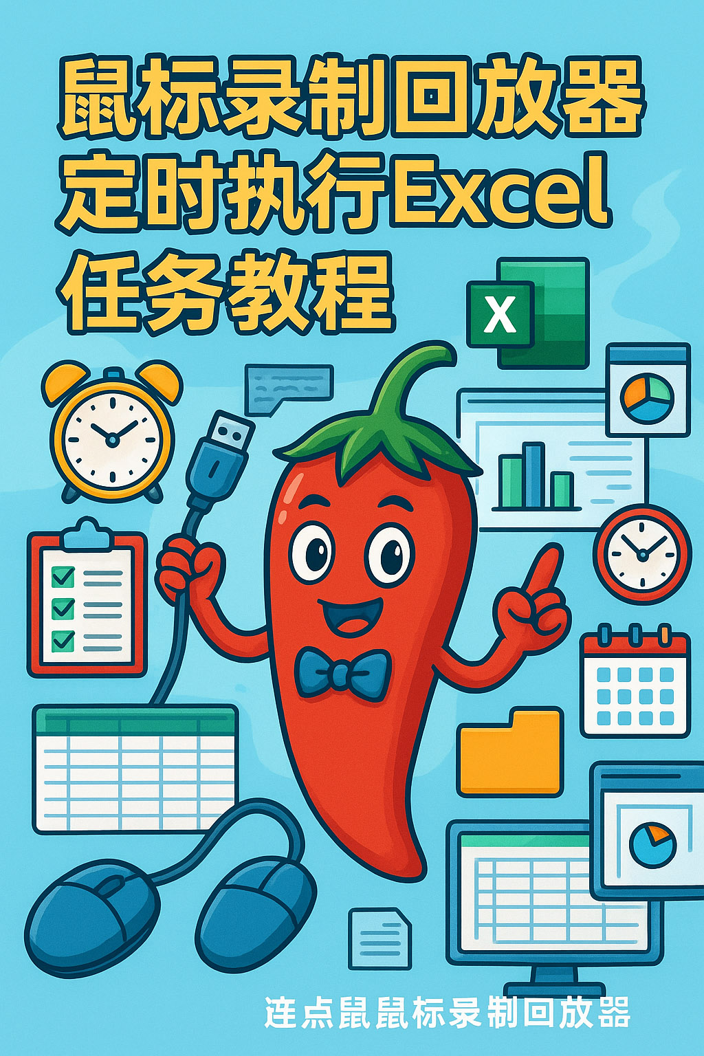 鼠标录制回放器定时执行Excel任务教程