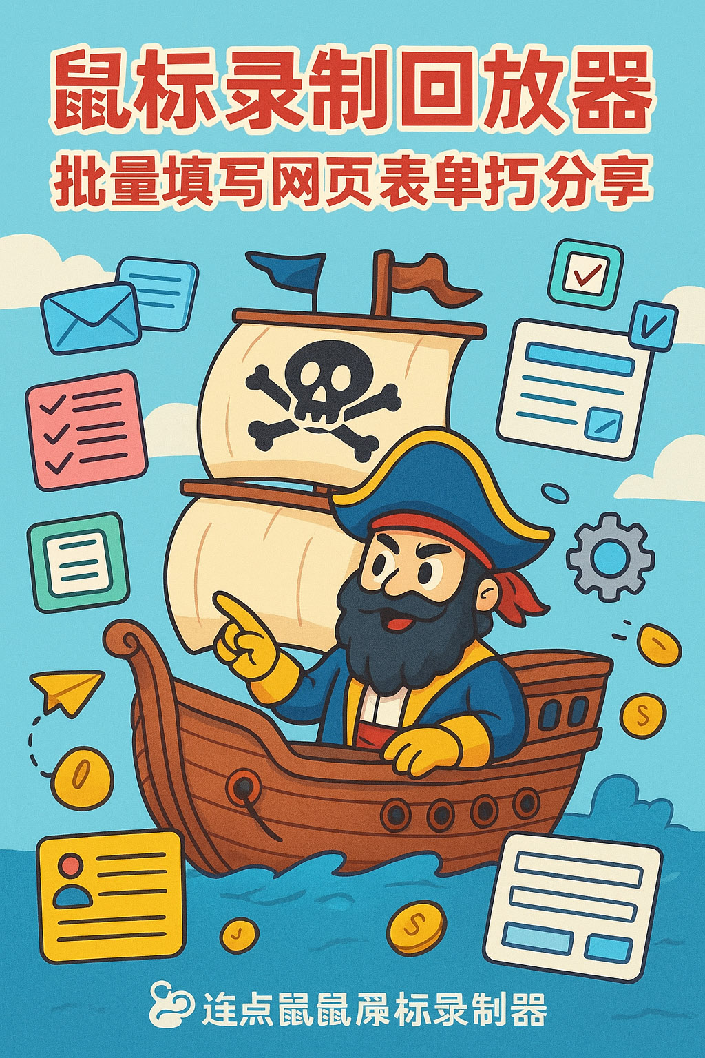 鼠标录制回放器批量填写网页表单技巧分享