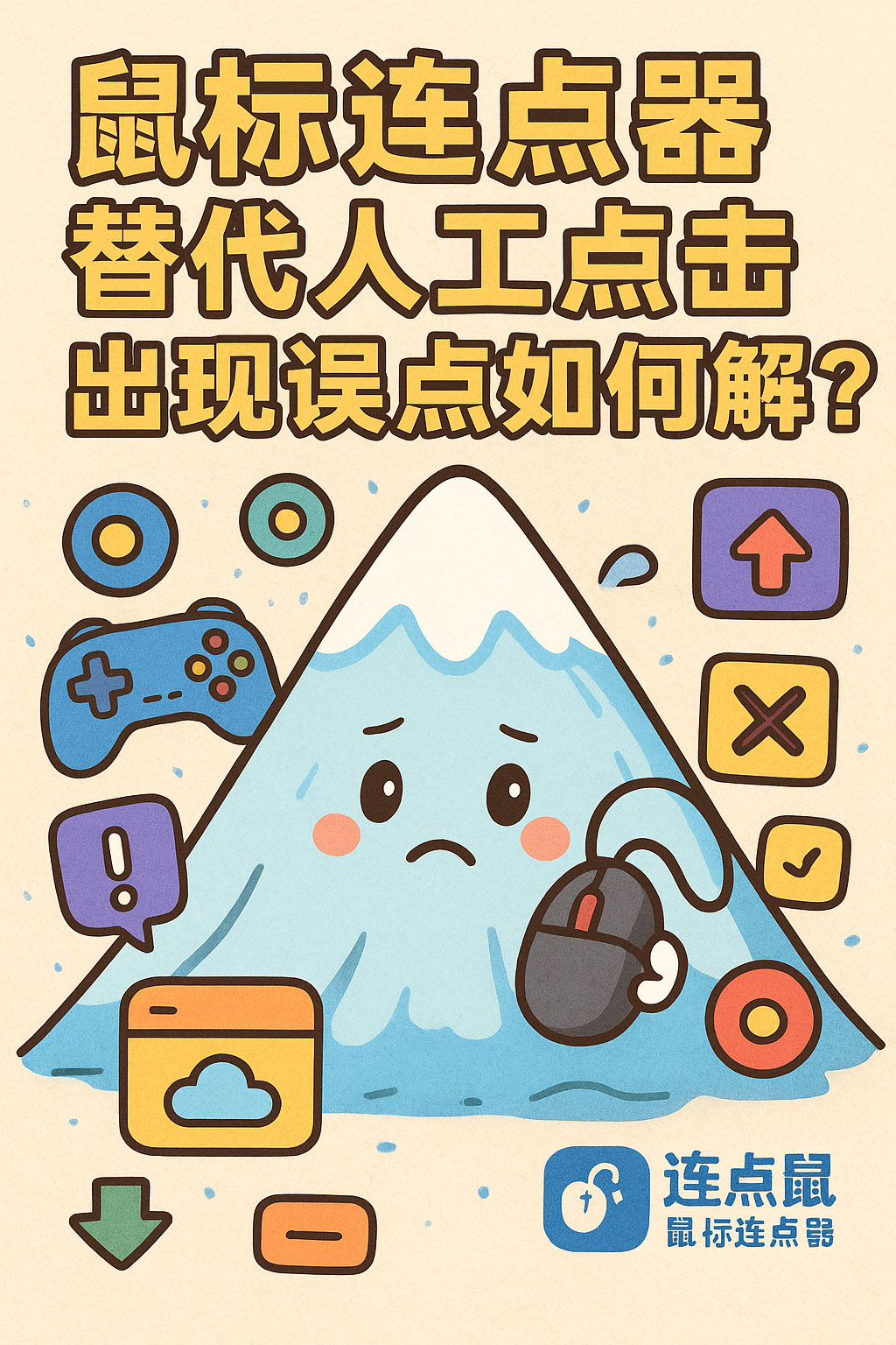 鼠标连点器替代人工点击出现误点如何解决?