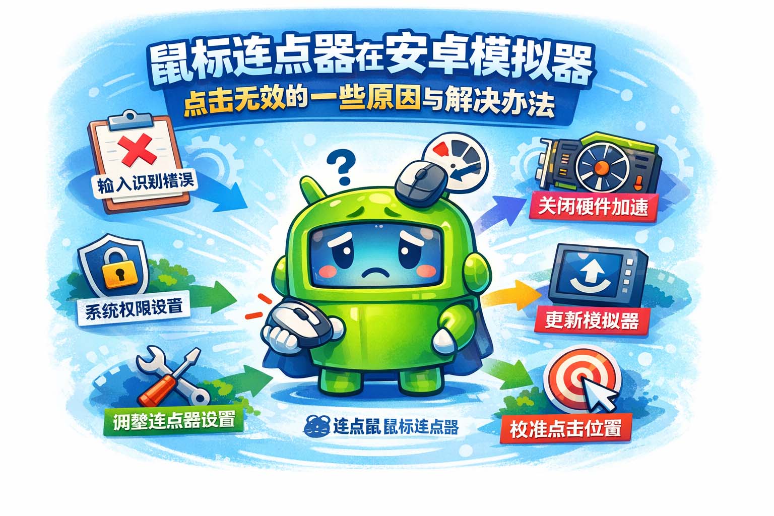 鼠标连点器在安卓模拟器点击无效的一些原因与解决办法