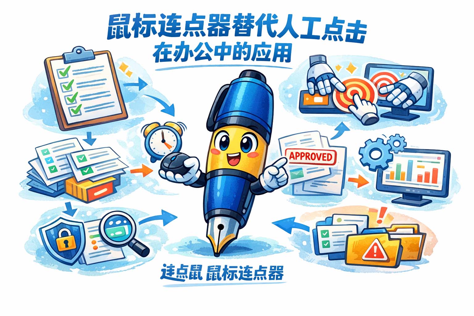 鼠标连点器替代人工点击在办公中的应用