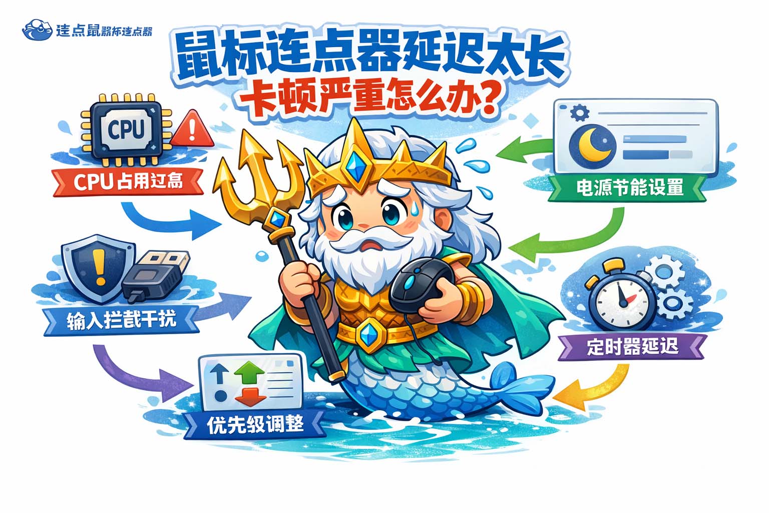 鼠标连点器延迟太长卡顿严重怎么办?