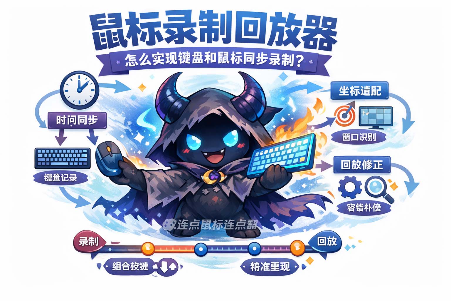 鼠标录制回放器怎么实现键盘和鼠标同步录制?